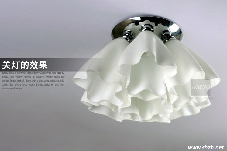 現(xiàn)代時尚吸頂燈 關燈效果