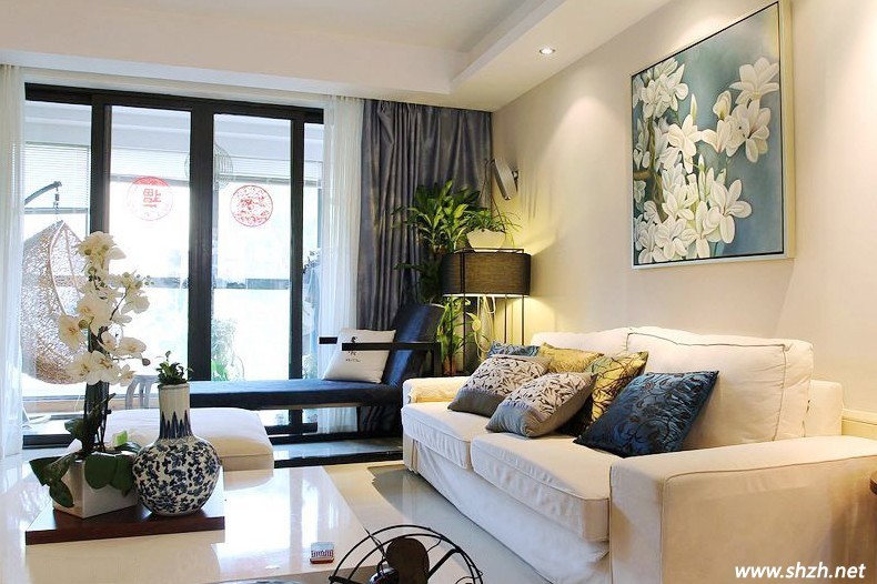 中式混搭美式風(fēng)格客廳設(shè)計