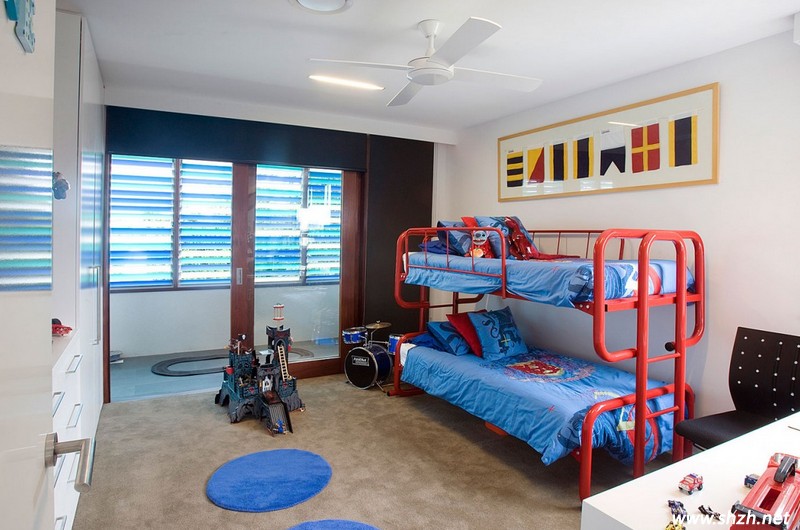 藍(lán)色的兒童房設(shè)計(jì)